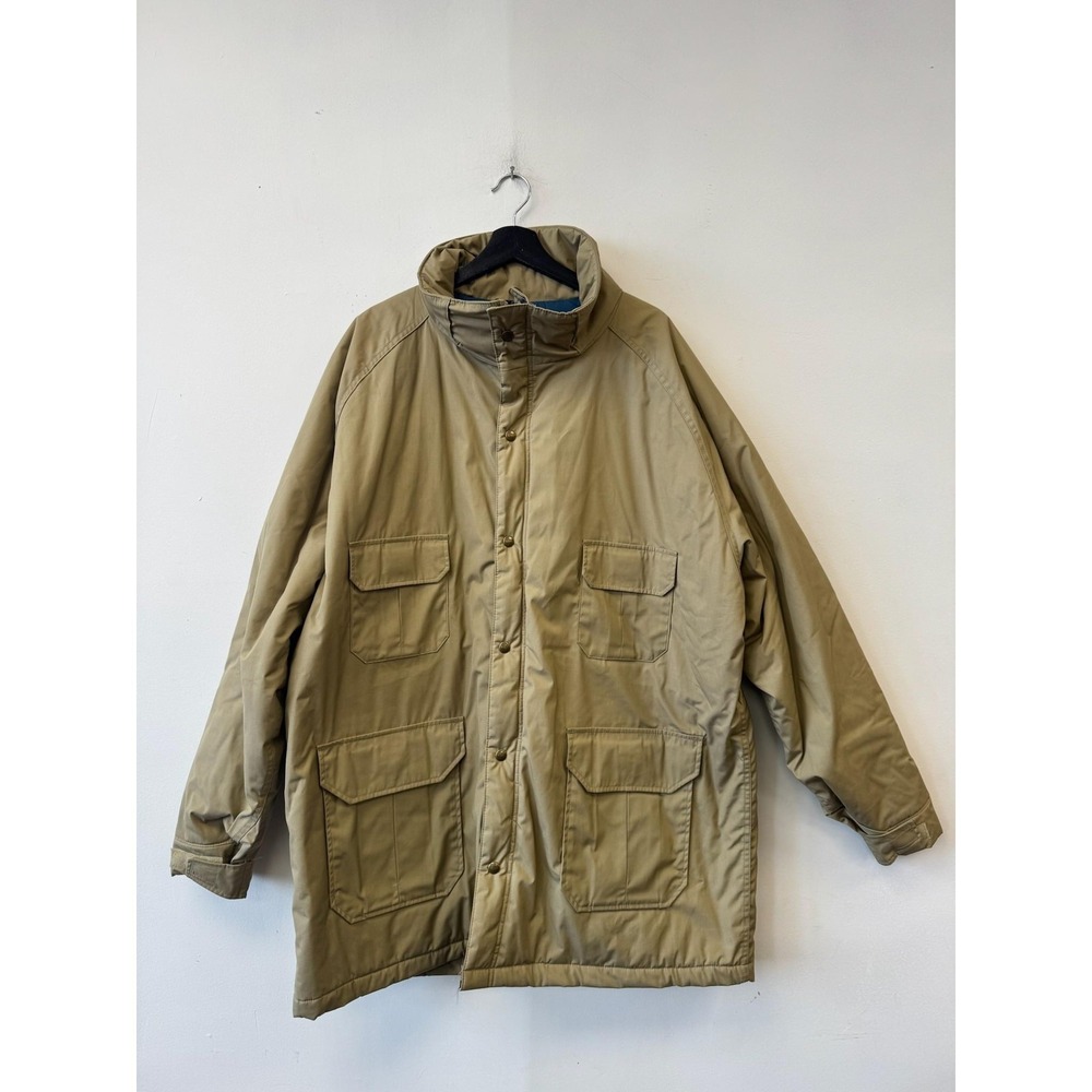 Vintage Woolrich Coat Mens 2XL Tan Long Insulated Parka Workwear Outdoor‎